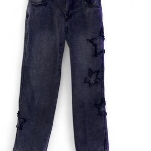 Womens Distressed Jeans in Dark grey